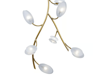 INVERNO 10 - LED handmade brass ceiling lamp by Patinas Lighting - view 3